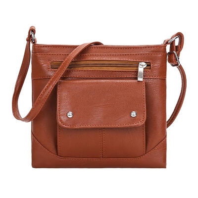 

Retro Small Crossbody Messenger Handbag Women PU Leather Shoulder Bag Purse
