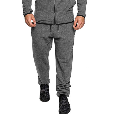 

Gobestart Mens Autumn Winter Patchwork Sweatshirt Top Pants Sets Sports Suit Tracksuit