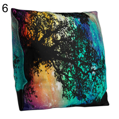 

Double-sided Tree Star Sky Forest Pillow Case Cushion Cover Sofa Bed Car Decor