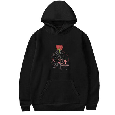 

Herqw61 Womens Kpop BTS Fans Hoodie Concert Long Sleeve Sweatshirt Jung Kook Jimin Suga V Top Fans Tops