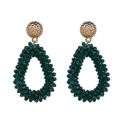 

Bohemian Earrings For Women Crystal And Stone Beads By Handmade Zinc Alloy Big Long Earrings Vintage 2019 Fashion Jewelry