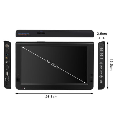 

D10 101 Inches Portable Multimedia Player DVB-T2 Receiver DTV ATV FM Radio PVR Built-in Speakers HD VGA Input AV IN OUT SD Card