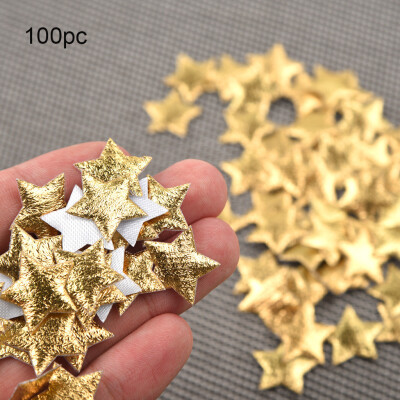 

Gobestart 100pc Gold Silver Cloth Christmas Five-pointed Star Confetti Home Decoration 2cm