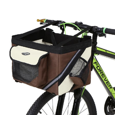 

Bicycle Handlebar Basket Bike Front Bag Box Pet Dog Cat Carrier