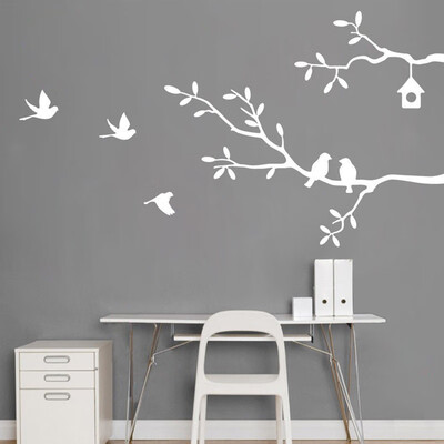 

Self-Adhesive Bird Tree Vinyl Wall Stickers Decals Art Word Decoration Removable