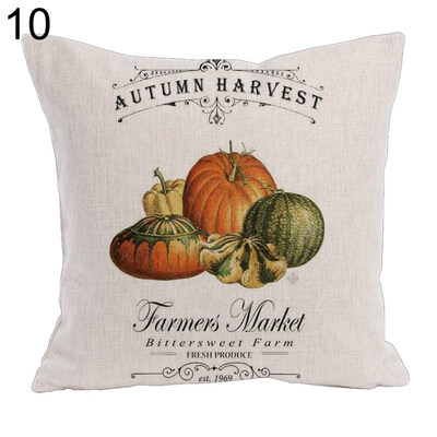 

Pumpkin Fall Harvest Linen Pillow Case Cushion Cover Sofa Bed Car Office Decor