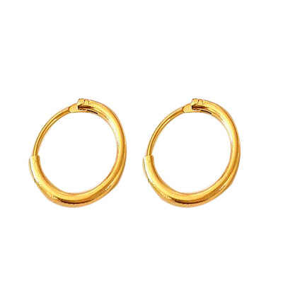 

New Sale The European&American Fashion Simple Gold Plated Round Hoop Earrings Silver Earrings