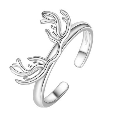 

Deer rings Womens Sterling Silver Engagement Wedding Ring