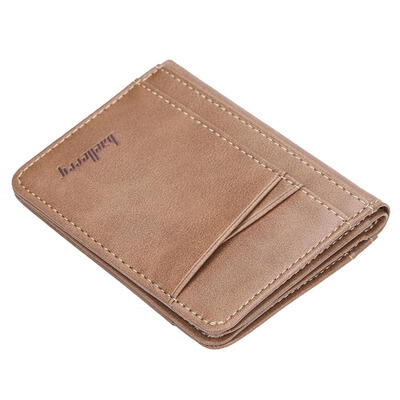 

Baellerry Ultra-thin Clutch Men Leather Pure Color Purse Wallet Card Holder