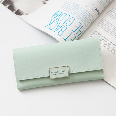 

Tailored Women Wallet Small Zipper Multi Card Position Leather Coin Purse Card Holder BK