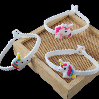 

Cute Style Unicorn PVC Sport Epoxy Bracelet Child Cartoon Silicone Bracelet Hot Gift