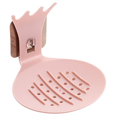 

Toponeto Wall-Mounted Soap Box Holder Bathroom Storage Box Drain Soap Dish