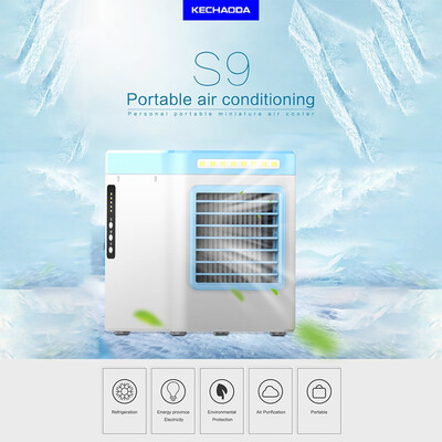 

Siaonvr New Charging S9 Mini Portable Air Conditioning Fan Home Refrigerator Cooler EU