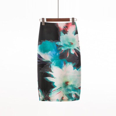 

Roseonmyhand Ladies Summer Fashion Trend Comfortable Casual Bag Hip Skirt Print Skirt Skirt