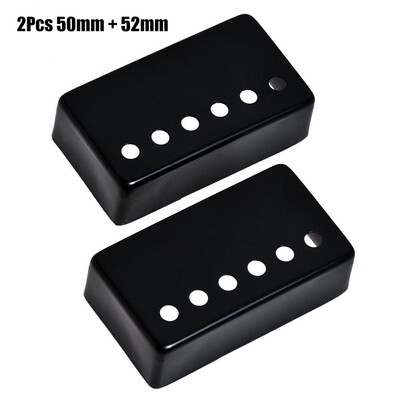 

2Pcs Humbucker Guitar Pickup Cover 50mm 52mm Pole Spacing Metal LP Guitar Neck Pickup Covers for Electric Guitar