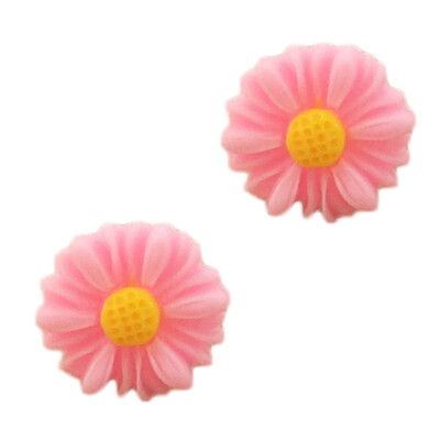 

Korean Version of The Earrings Small Daisy Resin Flowers Allergy Plastic Sticks Earrings Gifts