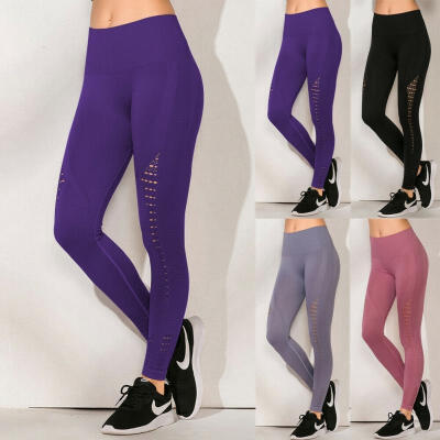 

Women&39s high waist seamless tights stretch fitness exercise pants