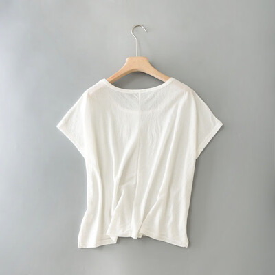 

Women O Neck Short Sleeve Tops Vintage T Shirts Female Top Summer Soild T Shirt