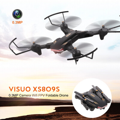 

VISUO XS809S 20MP Wide Angle Camera Wifi FPV Foldable Drone One Key Return Altitude Hold G-sensor Quadcopter W Two Extra Battery