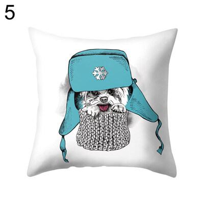 

Cute Dog Animal Puppy Throw Pillow Case Cushion Cover Sofa Bed Car Office Decor