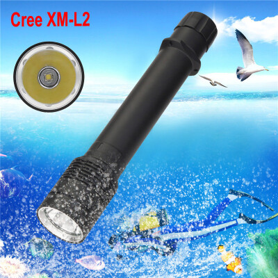 

Saidsome XM-L2 LED Scuba Diving Flashlight Torch 26650 Light Underwater 100m flashlight lamp