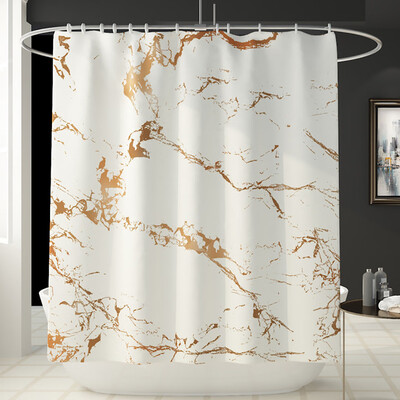 

〖Follure〗Creative Crack Curtain Floor Mat Four-piece Bathroom Mat Set
