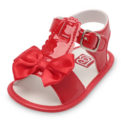 

0-18M First Walkersborn Summer Baby Girls Solid Color Princess Shoes Infant Kids Breathable Toddler Shoes
