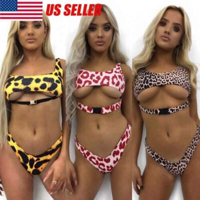 

US Womens Bikini Set Push-up Padded Bra Beach Swimsuit Bathing Suit Swimwear