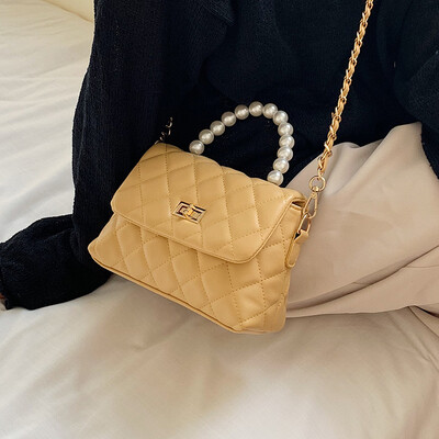 

High-end bag handbags new 2019 fashion pearl handbag summer small fresh chain shoulder Messenger bag