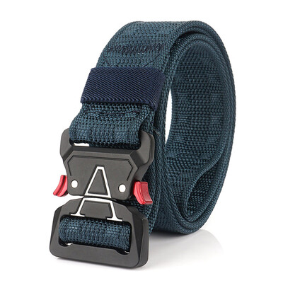 

Luxury Canvas Belt Thick Tactical Designer Belts For Jeans High Quality Casual Nylon Waist Belt Metal Buckle Black Cobra Belt