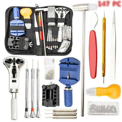 

147PCS Watchmaker Watch Repair Tool Kit Opener Pins Link Remover Spring Bar Tool Set