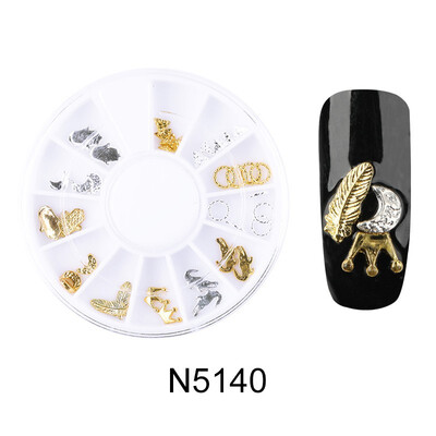 

ROSALIND 1 Box 3D Nail Art Rhinestones Glitters Acrylic Rhinestones for nails Manicure Nail Art Decoration In Wheel