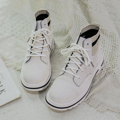 

Martin Boots Autumn&Winter English Wool Korean Edition Fashion Students Flat Bottom Shoes&Childrens Tide