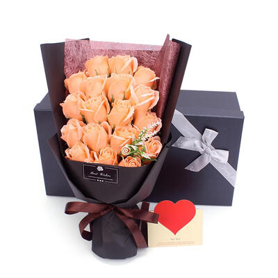 

18pcs Preserved Rose Flower Soap Small Bouquet Gift Box Wedding Party Decor