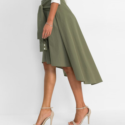 

Roseonmyhand Women Flared Knee Length Skater Skirt Ladies Casual Mini Office Work Skirt
