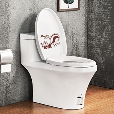 

〖Follure〗Sticker Cartoon Squirrel Animal DIY Wall Sticker Toilet Bathroom Home Decoration