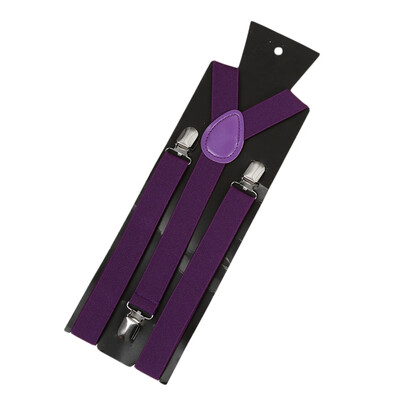

New Fashion Men Women Clip on Suspenders Elastic Y-Shape Back Formal Unisex Adjustable Braces
