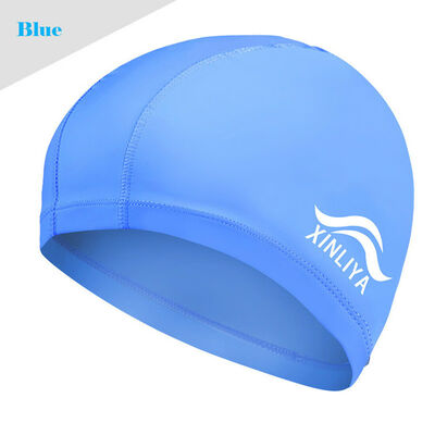 

Unisex Adult Fashion Swimming Cap Bathing Hat Elastic Polyester Women Men Cap