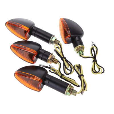 

4pcs 12V Motorcycle Bike Bulb Amber Front & Back Turn Signal Indicator Light
