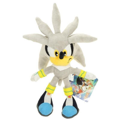 

Silver Sonic The Hedgehog Action Figure Gift Stuffed Plush Soft Doll Toy 11&quot FM