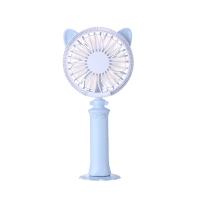 

〖Follure〗Portable Mini Fan with Battery Mobile Silent Hand Fan with LED Multi-Color Chan