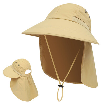 

Sun Hat UV Protection Summer Cap Wide Brim For Camping Fishing Hiking Safari Mountaineering