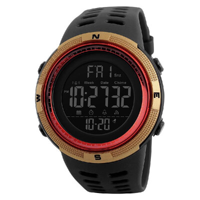 

SKMEI Men Sports Watches Countdown Double Time Watch Alarm Chronograph Digital Wristwatches 50M Waterproof Relogio Masculino