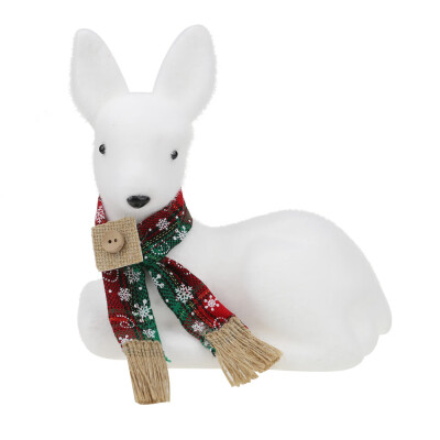 

Tailored White Foam Christmas Deer For Christmas Tree Decoration Kids Gift Home Decor