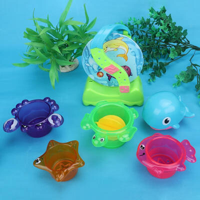 

Greensen 6Pcs Baby Infants Bath Fish Toy Water Playing BathTub Floating Toys Set