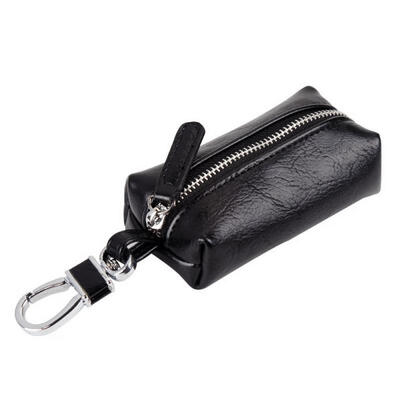 

Premium Mini PU Leather Zipper Car Key Wallet Pouch Bag Case For Men
