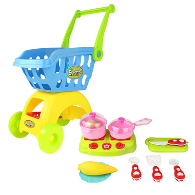 

Siaonvr Shopping Cart Kitchenware And Cutlery Pretend Toys Childrens Educational Toys