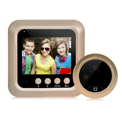 

〖Follure〗W5 24inch Color Screen HD Door Camera 160 ° Detection Video Viewer Night Visio