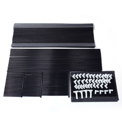 

Shoe Rack 50 Pairs Tower Organizer Cabinet Storage Black Gray