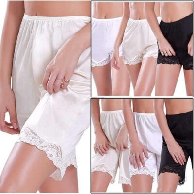 

Fashion 2018 NEW Women´s Premium Nylon Daywear Bloomer Slip Pants With Lace Trim M-XXXL